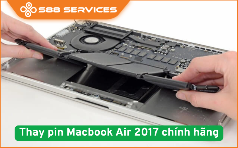 Thay pin MacBook Air 2017 chính hãng: Giải pháp giúp máy hoạt động như mới