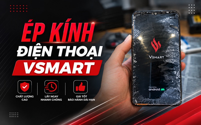 Ép kính Vsmart Live bao nhiêu tiền? Hỏng có cần sửa ngay không?