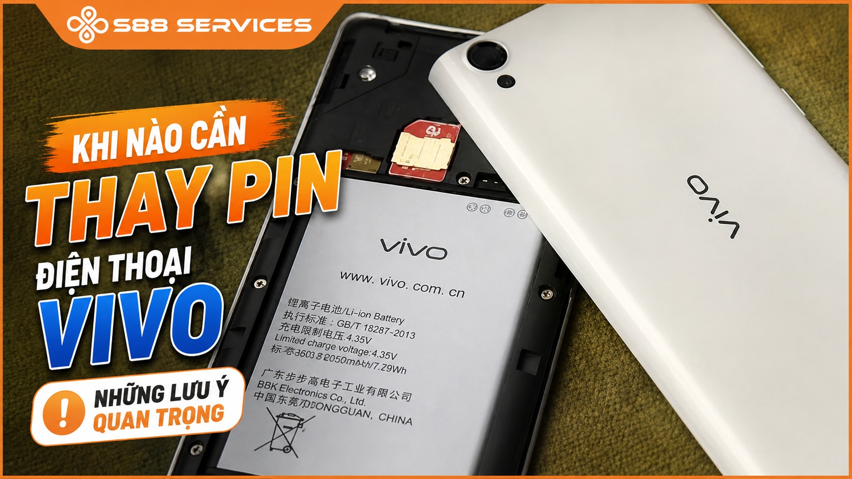 Khi nào cần thay pin điện thoại Vivo? Những lưu ý quan trọng bạn nên biết