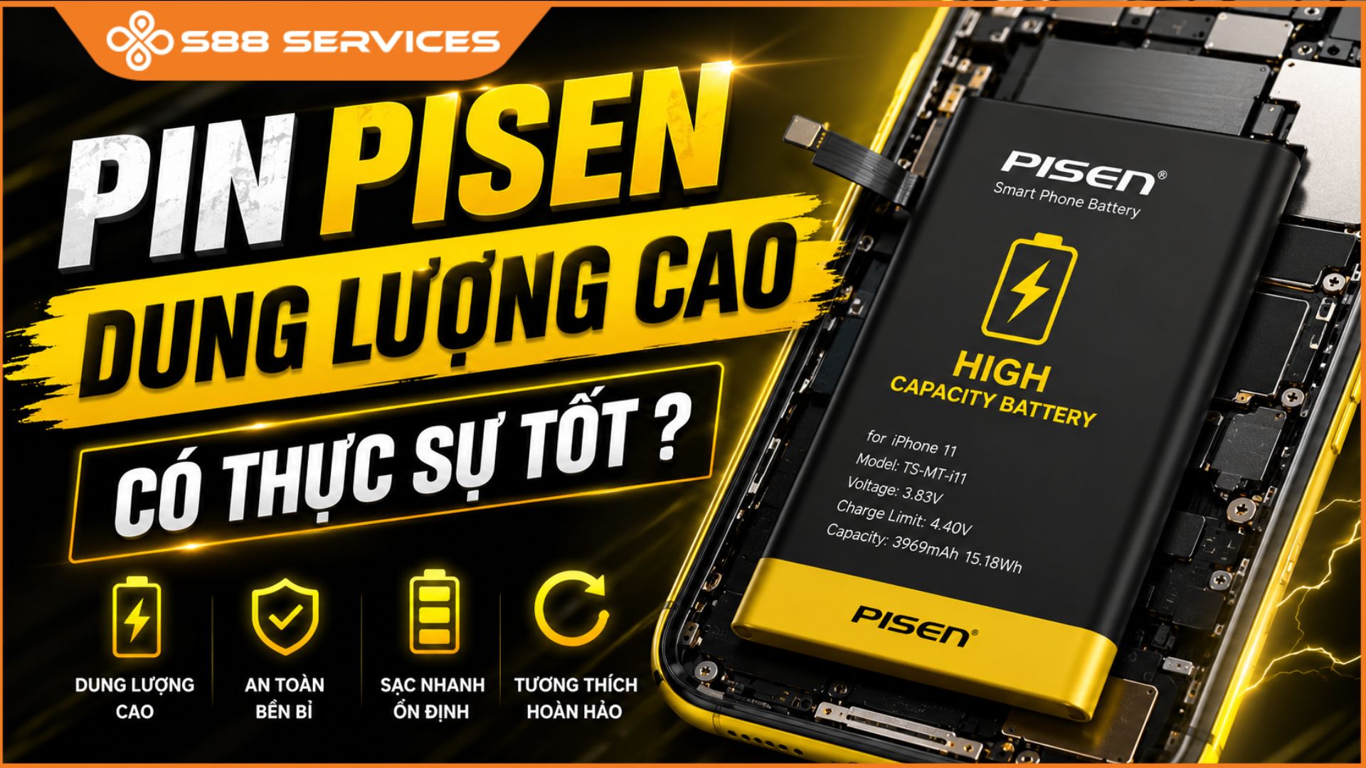 Có nên sử dụng pin dung lượng cao Pisen cho điện thoại?