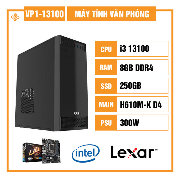 [New 100%] Máy tính để bàn văn phòng Core i3-13100