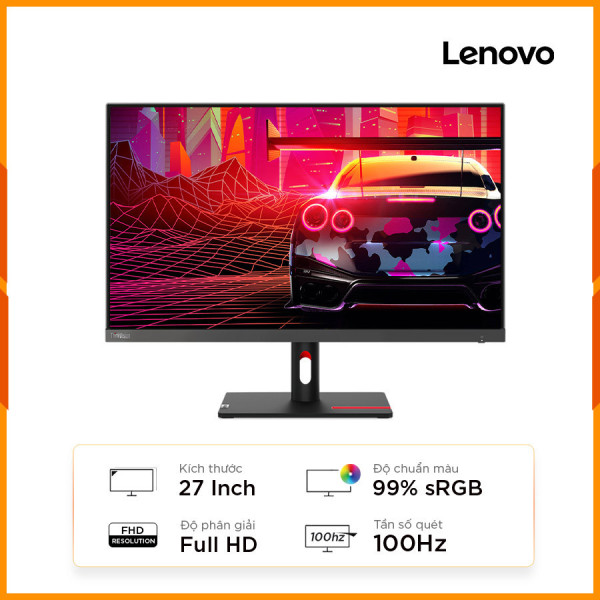 [New 100%] Màn Hình Lenovo ThinkVision S27i-30 63DFKAR4WW (27 Inch/ Full HD/ IPS/ 4ms/ 100HZ/ 250cd/m2)
