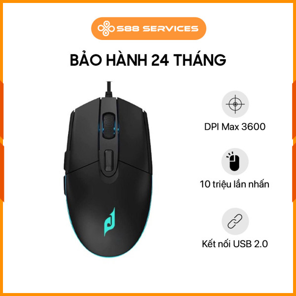 [New 100%] Chuột Gaming Có Dây EDRA EM6102 Pink/Black