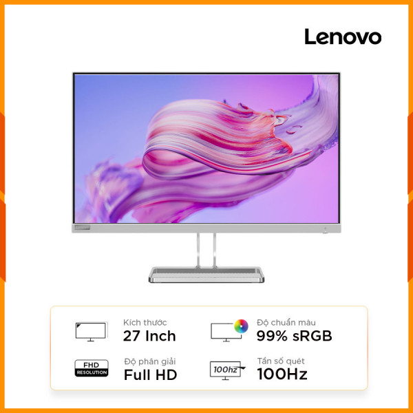 [New 100%] Màn Hình Lenovo L27i-4A 67BEKAC1VN (27 Inch/Full HD/IPS/100Hz/4ms/ 99% sRGB)