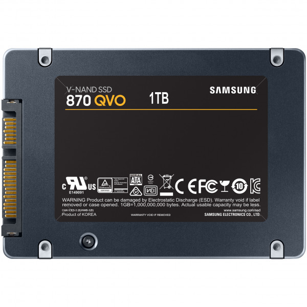 [New 100%] Ổ cứng SSD 2.5 1TB Samsung 870 QVO MZ-77Q1T0BW - Hàng Chính Hãng